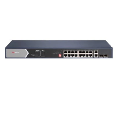 Ethernet Switch 20 θυρών 4xHiPoE 12xPoE 2xUPLINK & 2xSFP 225W max HIKVISION DS-3E0520HP-E