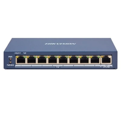 Smart Managed Ethernet Gibabit 9 θυρών 8xPoE 110W & 1xUPLINK HIKVISION DS-3E1309P-EI