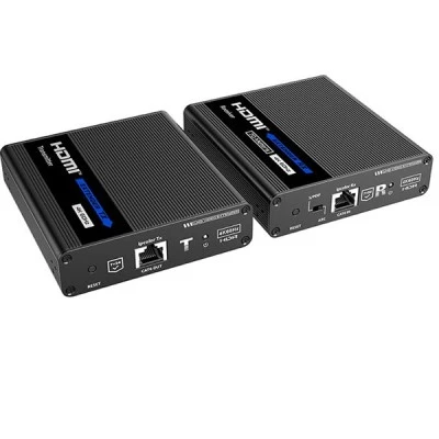 Σετ μετάδοσης σήματος IPCOLOR HDMI 4K UHD point to point μέσω καλωδίου UTP 70m LENKENG LKV676E