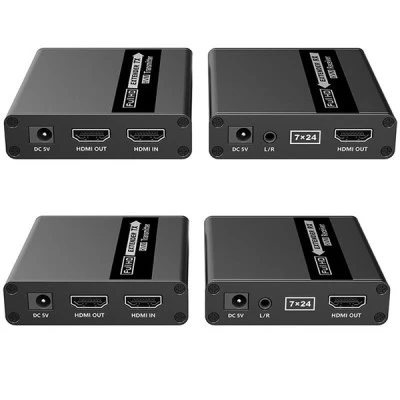 Σετ μετάδοσης σήματος HDMI 1080p point to point μέσω καλωδίου UTP (Cat 5e/6) έως 70m LENKENG LKV223K