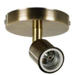 Μοντέρνο φωτιστικό οροφής SARA με ντουί 1 x E27 AC 220-240V IP20 μπρούτζινο 10x10x10.3cm
