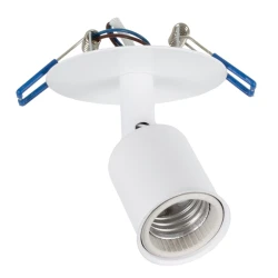 Χωνευτό φωτιστικό οροφής SARA με ντουί 1 x E27 AC 220-240V IP20 λευκό 8x8x8.5cm κοπή 7x7cm