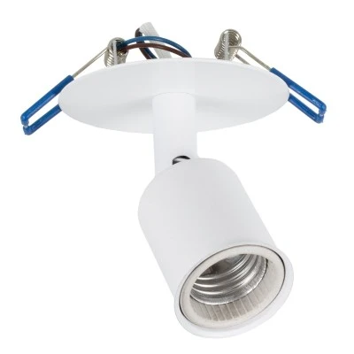 Χωνευτό φωτιστικό οροφής SARA με ντουί 1 x E27 AC 220-240V IP20 λευκό 8x8x8.5cm κοπή 7x7cm