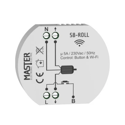 Ελεγκτής ρολών & συστημάτων σκίασης Wi-Fi 230VAC 5Α Smart Home Master SB-ROLL Ελεγκτής ρολών & συστημάτων σκίασης Wi-Fi 230VAC 5Α Smart Home Master SB-ROLL