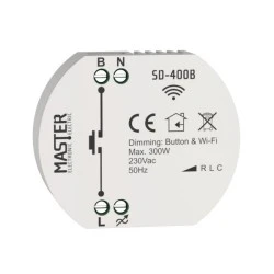 Ρυθμιστής φωτισμού κυτίου 1 channel Wi-Fi 300W 230 VAC Smart Home Master SD-400B Ρυθμιστής φωτισμού κυτίου 1 channel Wi-Fi 300W 230 VAC Smart Home Master SD-400B