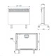 Θερμοπομπός stiebel eltron CWM 2000 M-F 2000W με τροχήλατες βάσεις στήριξης