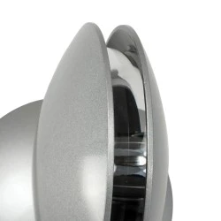 Μοντέρνα επιτοίχια απλίκα LED kelvo® SEPTUM 9W 1150lm AC 220-240V IP44 μπλε φως γκρι ανθρακί ματ 12x11x17cm