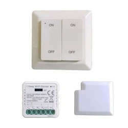 Σετ RF Switch 2 καναλιών με WiFi RF Dimmer & RF Reciever κατάλληλο για απομακρυσμένο έλεγχο μέσω εφαρμογής (Tuya)