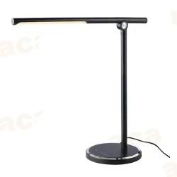 Επιτραπέζιο μαύρο φωτιστικό LED 7W 300lm dimmable με δυνατότητα USB φόρτισης