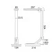 Επιτραπέζιο LED φωτιστικό FRITZ 10W 800lm μαύρο CCT DIMMABLE TOUCH SWITCH & USB CHARGER