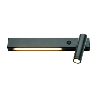 Επίτοιχο LED φωτιστικό HERMES 12W θερμό φως 3200k 980lm μαύρο μεταλλικό 28x11x8cm IP20 Επίτοιχο LED φωτιστικό HERMES 12W θερμό φως 3200k 980lm μαύρο μεταλλικό 28x11x8cm IP20