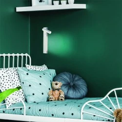 Φωτιστικό επίτοιχο δεξί HERMES LED12W θερμό χρώμα φωτός 3200K 980LM σε λευκό μεταλλικό 28x11x8cm 