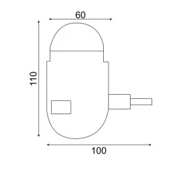 Led mini disco μπάλα πρίζας 3W RGB λευκό πλαστικό 230V εσωτερικού χώρου IP20