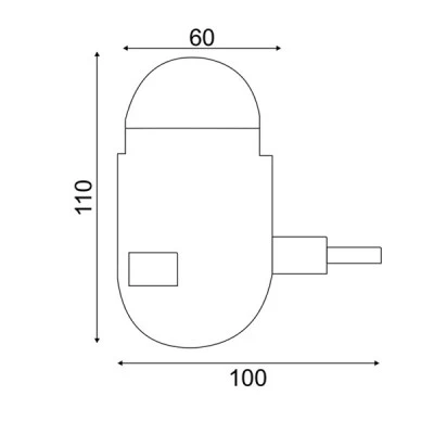 Led mini disco μπάλα πρίζας 3W RGB λευκό πλαστικό 230V εσωτερικού χώρου IP20