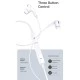 Ακουστικά USAMS earphones με μικρόφωνο EP-41 Lightning 10mm με μήκος καλωδίου 1.2m λευκά