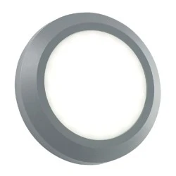 Επίτοιχο φωτιστικό LED SLIM 4W 230V AC θερμό φως 3000k 310lm γκρι στεγανό IP65 25000h