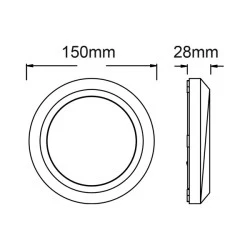 Επίτοιχο LED SLIM RUST φωτιστικό 4W 230V AC θερμό φως 3000k 310lm στεγανό IP65 25000h