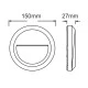 LED SLIM επίτοιχο φωτιστικό 1.5W 230V AC θερμό φως 3000k 100lm 25000h στεγανό IP65 LED SLIM επίτοιχο φωτιστικό 1.5W 230V AC θερμό φως 3000k 100lm 25000h στεγανό IP65