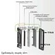 Απλίκα σκουριάς LED στρογγυλή με σκίαστρο 1.5W 230V 3000k θερμό φως εξωτερικού χώρου στεγανό IP65