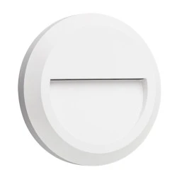 LED SLIM επίτοιχο φωτιστικό λευκό πλαστικό 1.5W 230V AC θερμό φως 3000k 100lm στεγανό IP65