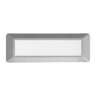 Φωτιστικό επίτοιχο LED SLIM GREY 4W 230V AC θερμό φως 3000k 290lm πλαστικό στεγανό IP65