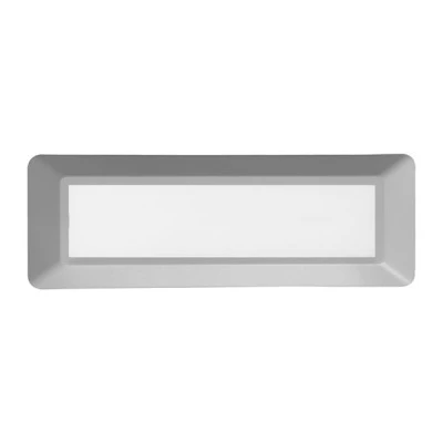 Φωτιστικό επίτοιχο LED SLIM GREY 4W 230V AC θερμό φως 3000k 290lm πλαστικό στεγανό IP65 Φωτιστικό επίτοιχο LED SLIM GREY 4W 230V AC θερμό φως 3000k 290lm πλαστικό στεγανό IP65