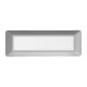 Φωτιστικό επίτοιχο LED SLIM GREY 4W 230V AC θερμό φως 3000k 290lm πλαστικό στεγανό IP65 Φωτιστικό επίτοιχο LED SLIM GREY 4W 230V AC θερμό φως 3000k 290lm πλαστικό στεγανό IP65