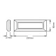 Φωτιστικό επίτοιχο LED SLIM GREY 4W 230V AC θερμό φως 3000k 290lm πλαστικό στεγανό IP65 Φωτιστικό επίτοιχο LED SLIM GREY 4W 230V AC θερμό φως 3000k 290lm πλαστικό στεγανό IP65