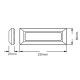 Επίτοιχο LED SMD SLIM RUST φωτιστικό 4W 230V AC θερμό φως 3000k 290lm στεγανό IP65
