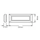 Επίτοιχο LED SLIM φωτιστικό 4W 230V AC θερμό φως 3000k 290lm 25000h στεγανό IP65