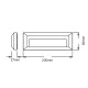 Επίτοιχο LED SLIM φωτιστικό 2W 230V AC θερμό φως 3000k 100lm πλαστικό στεγανό IP65 Επίτοιχο LED SLIM φωτιστικό 2W 230V AC θερμό φως 3000k 100lm πλαστικό στεγανό IP65