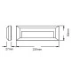 Επίτοιχο LED SLIM φωτιστικό 2W 230V AC θερμό φως 3000K 100lm στεγανό IP65 25000h Επίτοιχο LED SLIM φωτιστικό 2W 230V AC θερμό φως 3000K 100lm στεγανό IP65 25000h