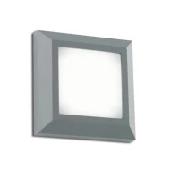 Led απλίκα γκρι 4W 230V AC θερμό φως 3000k 270Lm εξωτερικού χώρου στεγανή IP65