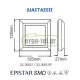 Led απλίκα γκρι 4W 230V AC θερμό φως 3000k 270Lm εξωτερικού χώρου στεγανή IP65