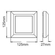 LED επίτοιχο φωτιστικό 4W 230V AC θερμό φως 3000k 270lm στεγανό IP65 25000h LED επίτοιχο φωτιστικό 4W 230V AC θερμό φως 3000k 270lm στεγανό IP65 25000h