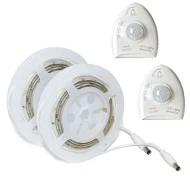 Kit Led Dimmable ταινία Led SMD NANO 2x1.2m 2x5.8W 2x570lm IP65 θερμό χρώμα φωτός 3000K 2 αισθητήρες & 12VDC τροφοδοτικό