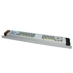 Τροφοδοτικό-led driver αλουμινίου SLIM 200W 230VAC σε 12VDC για ταινίες & λάμπες LED μη στεγανό IP20