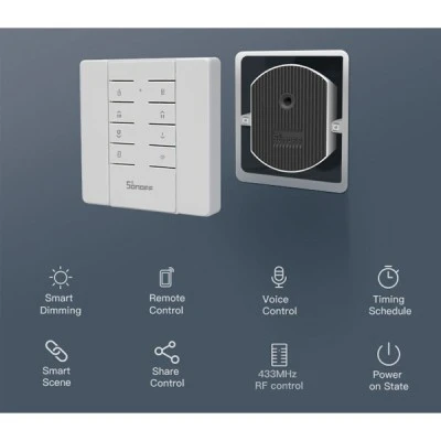 Διακόπτης Smart Dimmer switch D1 SONOFF για απομακρυσμένη πρόσβαση σε έξυπνες λειτουργίες Διακόπτης Smart Dimmer switch D1 SONOFF για απομακρυσμένη πρόσβαση σε έξυπνες λειτουργίες