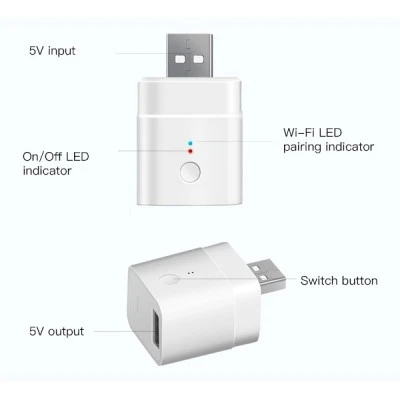 Αντάπτορας SONOFF USB Micro 5V Wireless για μετατροπή κάθε συσκευής σε Smart Αντάπτορας SONOFF USB Micro 5V Wireless για μετατροπή κάθε συσκευής σε Smart
