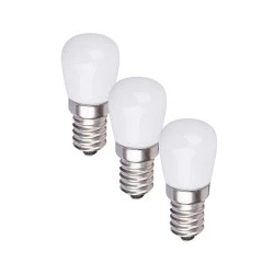 Λάμπα led Ε14 1W 230V AC κίτρινο φως 60Lm σε blister 3 τμχ