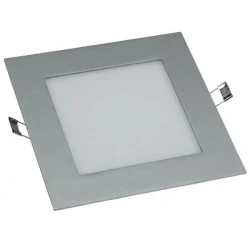 Led panel slim φωτιστικό χωνευτό τετράγωνο ασημί 26W 230V ψυχρό λευκό φώς 6000Κ 1900lumen