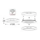 LED Panel Slim Χωνευτό Στρογγυλό 8W ενδιάμεσο φως 4000K 500lm Ασημί