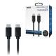 Καλώδιο μεταφοράς δεδομένων USB 2.0 Τype-C αρσενικό σε Τype-C αρσενικό 60W 1.5m για γρήγορη φόρτιση έως 60W