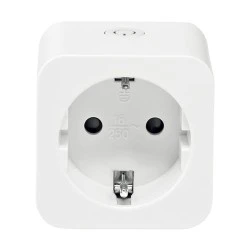 Wi-Fi TUYA Smart Plug με μετρητή κατανάλωσης ενέργειας 3680W 16A για απομακρυσμένο έλεγχο σε λευκό χρώμα