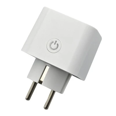 Wi-Fi TUYA Smart Plug με μετρητή κατανάλωσης ενέργειας 3680W 16A για απομακρυσμένο έλεγχο σε λευκό χρώμα