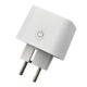Wi-Fi TUYA Smart Plug με μετρητή κατανάλωσης ενέργειας 3680W 16A για απομακρυσμένο έλεγχο σε λευκό χρώμα