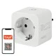 Wi-Fi TUYA Smart Plug με μετρητή κατανάλωσης ενέργειας 3680W 16A για απομακρυσμένο έλεγχο σε λευκό χρώμα