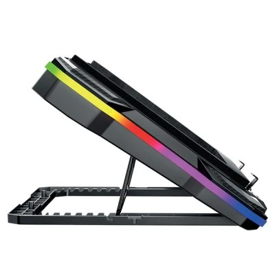 Notebook Cooler RGB για ψύξη laptop έως και 17.3" με εντυπωσιακό σχεδιασμό και LCD οθόνη Notebook Cooler RGB για ψύξη laptop έως και 17.3" με εντυπωσιακό σχεδιασμό και LCD οθόνη