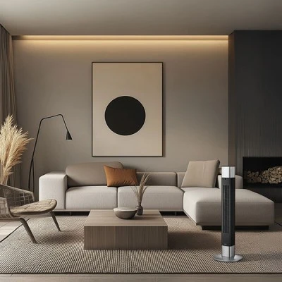 Επιδαπέδιος ανεμιστήρας στήλη 50W LIFE Premium design με συνολικό ύψος 103cm 3 ταχύτητες και οθόνη led
