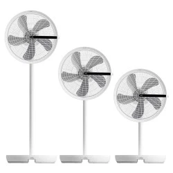 Ανεμιστήρας ορθοστάτης 24W Premium 16'' με 5 πτερύγια, 12 ταχύτητες επιλογή αυτόματης περιστροφής και τηλεχειριστήριο